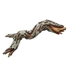 Obraz premium Wooden Twig Sculpture of a Flying Bird in Flight.