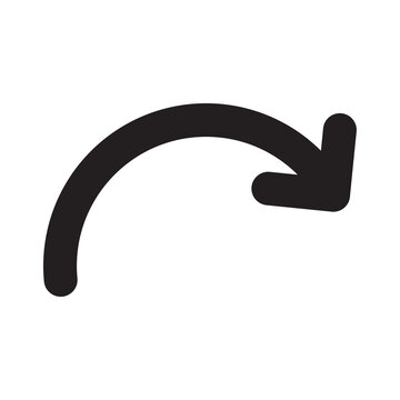Curve arrow icon 