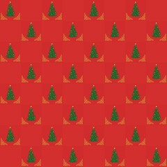 Fototapeta premium christmas seamless background