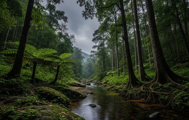 Fototapeta premium stream in the forest