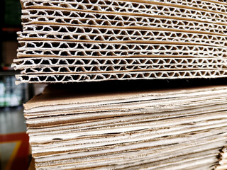 corrugated box, texture carton box, new production layout neatly arranged as catalog design, corrugated cardboard box background, cardboard layer