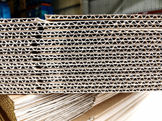 corrugated box, texture carton box, new production layout neatly arranged as catalog design, corrugated cardboard box background, cardboard layer