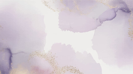 A soft, ethereal watercolor background with abstract shapes and subtle gold accents viewed from above in a serene environment