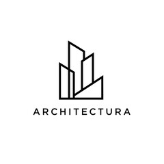 Minimalist Line Art Logo for Architectura Brand.