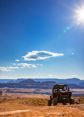 Offroad views with vehicle in sight