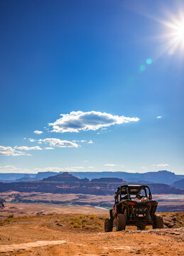 Offroad views with vehicle in sight