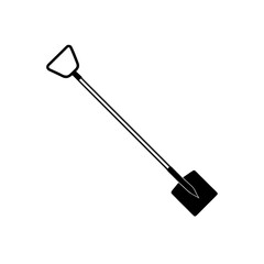 shovel isolated on white background