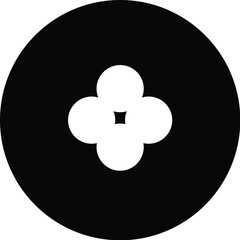 circle icon set with dots and plus symbol vector