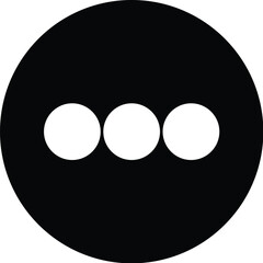 circle icon set with dots and plus symbol vector