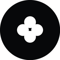 circle icon set with dots and plus symbol vector