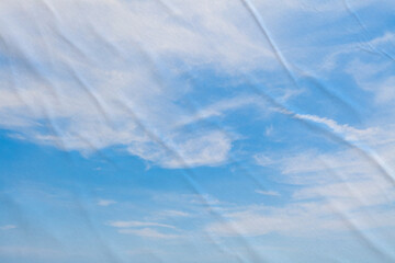 Obraz premium Blue Sky with Clouds Texture Background