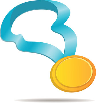 Madel with Ribbon Vector Design