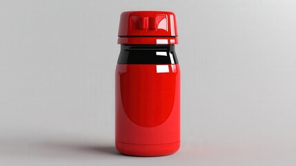 Sleek red thermos bottle keeps drinks hot, perfect for outdoor adventures and daily commutes, stay refreshed with style and functional design