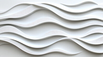 Abstract wave pattern background minimalist texture cloud dancer flowing curve line white 3d wall art decorative interior design