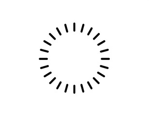 Black dashed circle, inner void, on white background, simple graphic