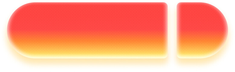 Red orange gradient input field with separate action button on right