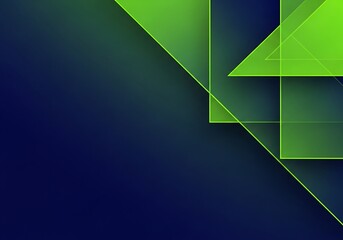 Abstract geometric overlay of triangles and squares on blue backdrop