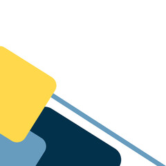 Geometric Business Corner Illustration 