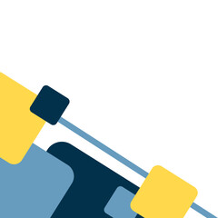 Geometric Business Corner Illustration 