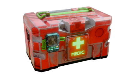 Medic kit futuristic game 3d model