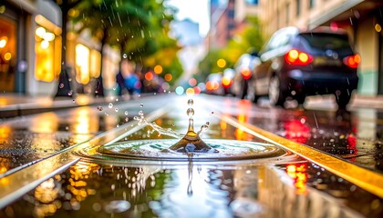 fountain in the city