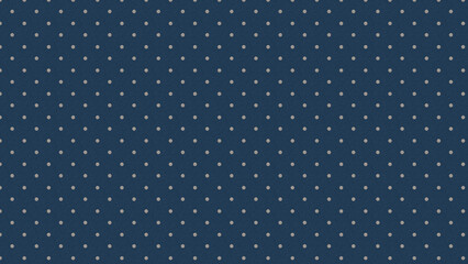 seamless Abstract Polka Dot pattern style with Elegant luxury metallic Silver Glitter texture and grainy shimmer surface on deep navy Blue solid Color background. classic dotted texture for festive.