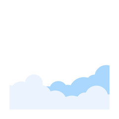 Layered Cloud Border Graphic