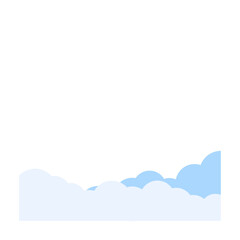 Layered Cloud Border Graphic