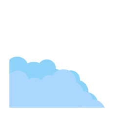 Layered Cloud Border Graphic