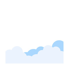 Layered Cloud Border Graphic