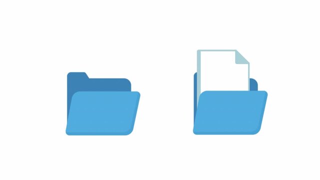 File Management and Organization with Digital Folders and Documents.