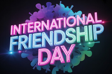 Celebrate International Friendship Day with a vibrant, eye catching design perfect for social media promotions and heartfelt greeting cards to share the love
