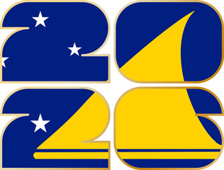 2026 with flag of Tokelau