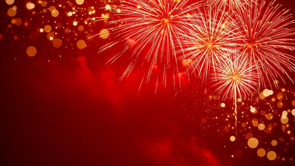 Obraz premium fireworks on the night sky