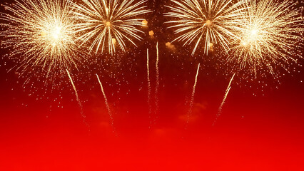 fireworks on the night sky