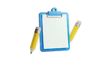 Clipboard with Pencil: Writing and Planning Concept