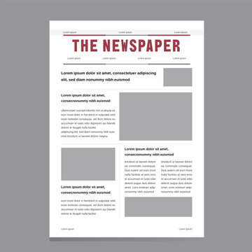 Clean Modern Newspaper Layout Design
Professional Newspaper Front Page Template