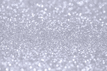 Obraz premium Abstract silver glitter sparkle texture with bokeh background