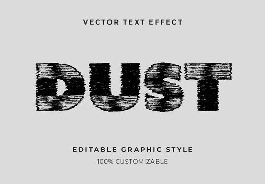 Black Dirty Scanner Text Effect Dust Grunge Font