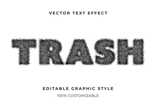 Black Ink Bleed Text Effect Distressed Grunge Font