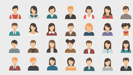 Colorful Retro Floral Illustrations Set