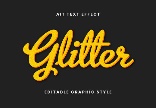 Gold Glitter Text Effect Script Sparkle Font