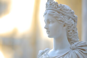 Neoclassical marble woman art high resolution picture