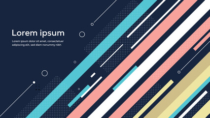 Abstract geometric background with diagonal stripes and placeholder text design