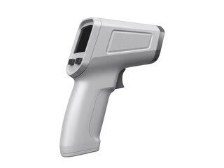 Digital thermometer isolated on transparent background