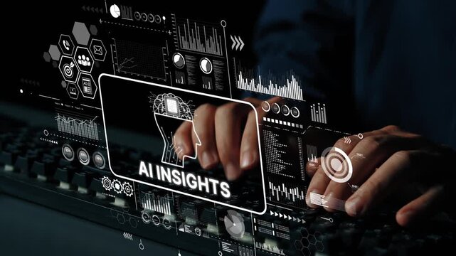 Innovative Data Analysis and AI Insights with Hands on Keyboard in a Modern Digital Workspace. Asymptotic smart data analytic.