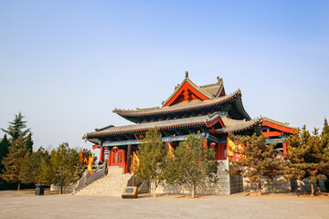 Obraz premium Hongdong Traditional Chinese Temple, Shanxi Province Scenic Spot
