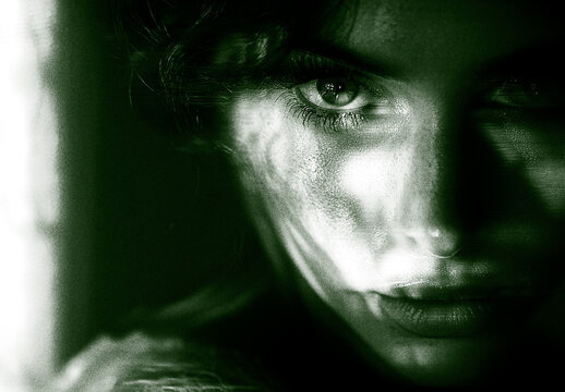 Green And Black Ghost Photo Effect