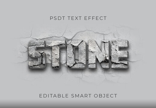 Stone Cracked Text Effect