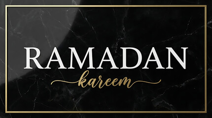 Ramadan Kareem greeting card design with elegant typography 1.